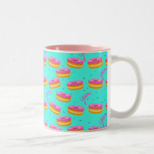 Yum, Doughnuts Two-Tone Coffee Mug