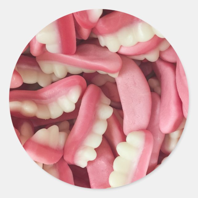 Yum Gum Classic Round Sticker (Front)