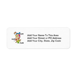 Yum Yum Summer Return Address Label