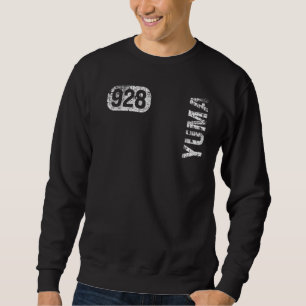 Yuma Arizona 928 Area Code Vintage Retro Sweatshirt