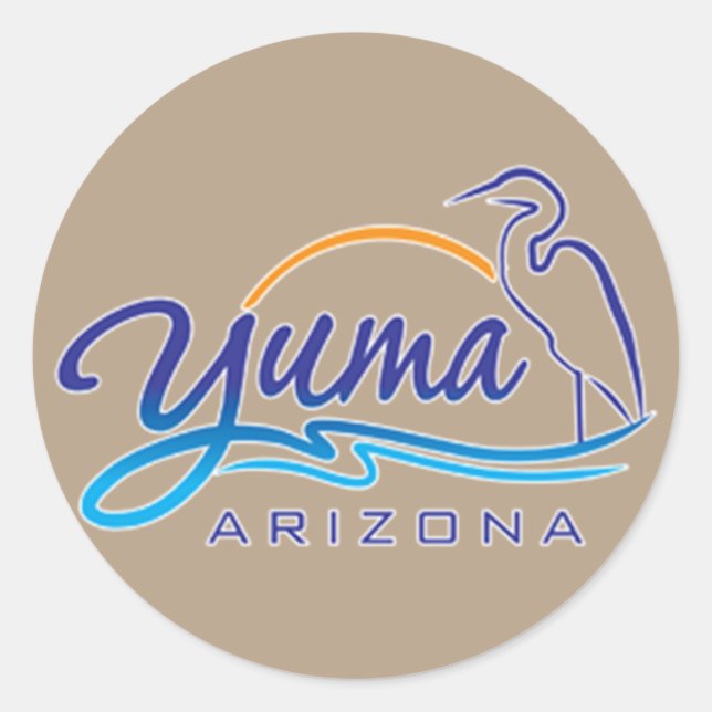 Yuma, Arizona Classic Round Sticker (Front)