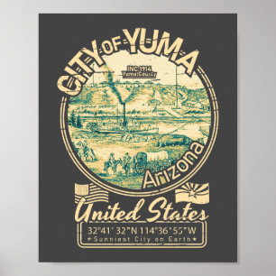 YUMA ARIZONA - FORT YUMA - VINTAGE ARMY POSTER