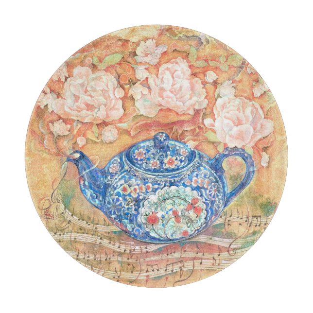 Yume Pot: Teatime Rhapsody Throw Pillow Cutting Board (Front)