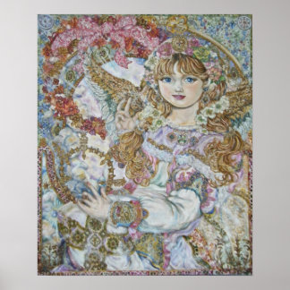 yumi sugai.The angel of the pink Christmas rose. Poster