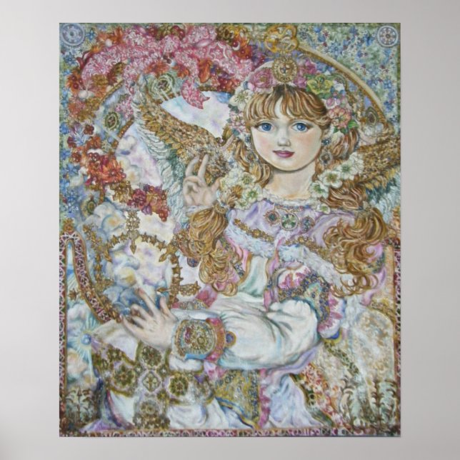 yumi sugai.The angel of the pink Christmas rose. Poster (Front)