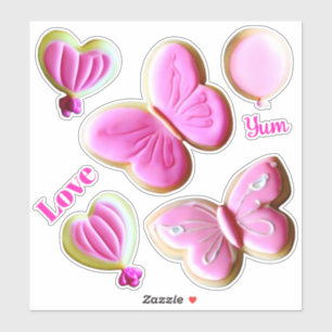 Yummy 1 Kids Large 8" x 8" Vinyl Stickers