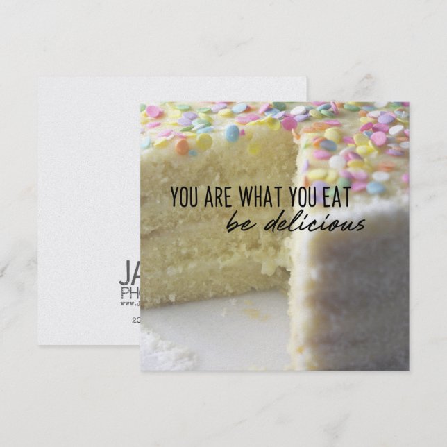 YUMMY 5.25 x 5.25 card (Front/Back)