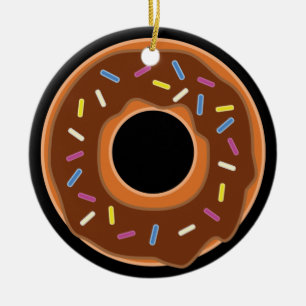 Yummy and tasty Doughnut Ornament! Ceramic Ornament