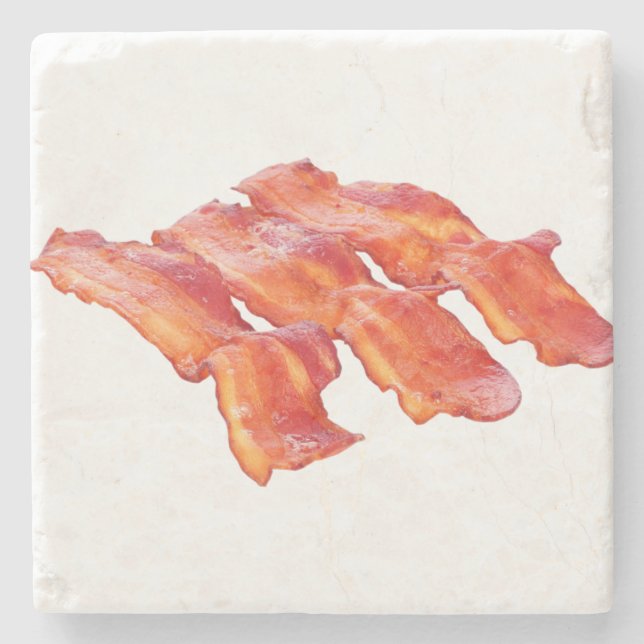 Yummy Bacon Stone Coaster (Front)