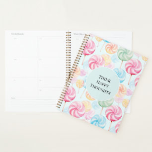 Yummy Candy Lollipops Whimsical Happy Thoughts Planner