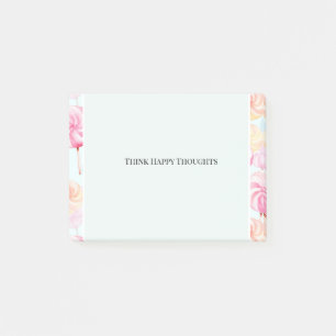 Yummy Candy Lollipops Whimsical Happy Thoughts Post-it Notes
