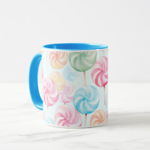 Yummy Candy Lollipops Whimsical   Mug