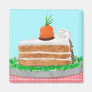 Yummy Carrot Cake  Magnet