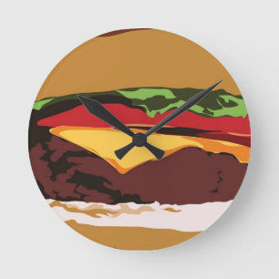 Yummy Cheeseburger Clock