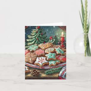 Yummy Christmas Cookies Holiday Card