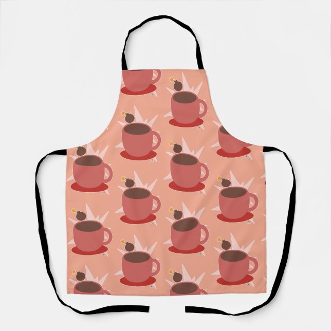Yummy Cocoa Bomb Hot Chocolate Time Apron (Front)