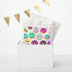 Yummy cream doughnuts pattern favour bag