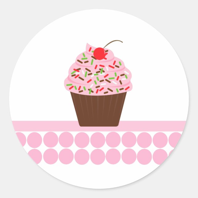 Yummy Cupcake Envelope Seals (Front)