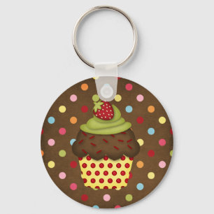 yummy cupcake key ring