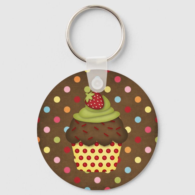 yummy cupcake key ring (Front)
