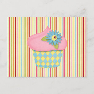 yummy cupcake postcard
