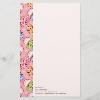 Yummy Cupcakes and Kisses Stationery