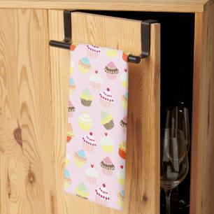 Yummy Cupcakes Tea Towel