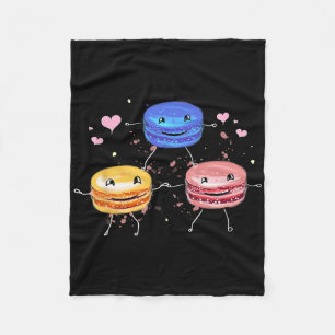 Yummy Cute Cheerleading Macaroon Gift  Fleece Blanket