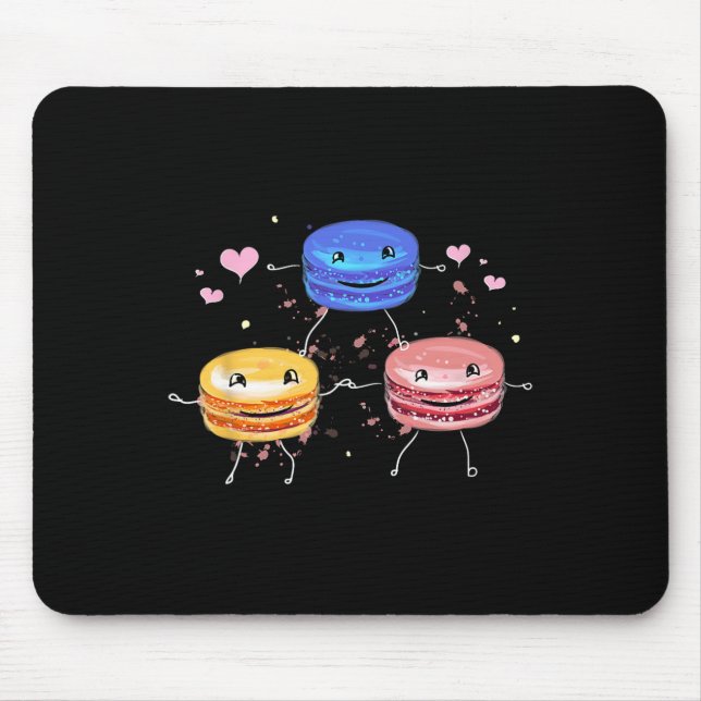 Yummy Cute Cheerleading Macaroon Gift  Mouse Pad (Front)