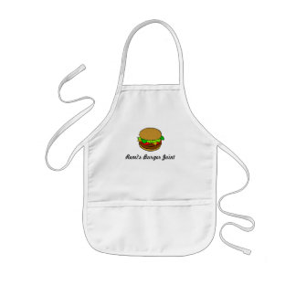 Yummy Cute Hamburger Personalised Kids Apron