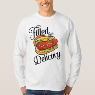 Yummy Delicacy Hotdog Cartoon Men's T-Shirt