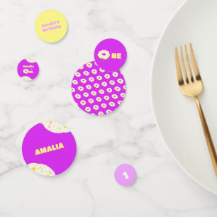 Yummy doughnut confetti