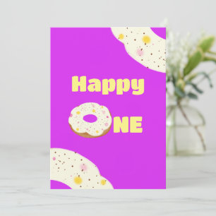 Yummy doughnut invitation