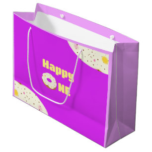 Yummy doughnut large gift bag