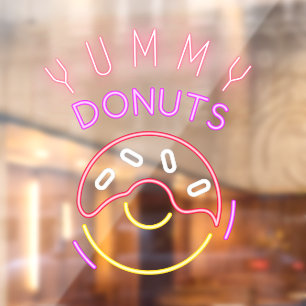 Yummy Doughnuts Faux Neon Light Doughnut Shop