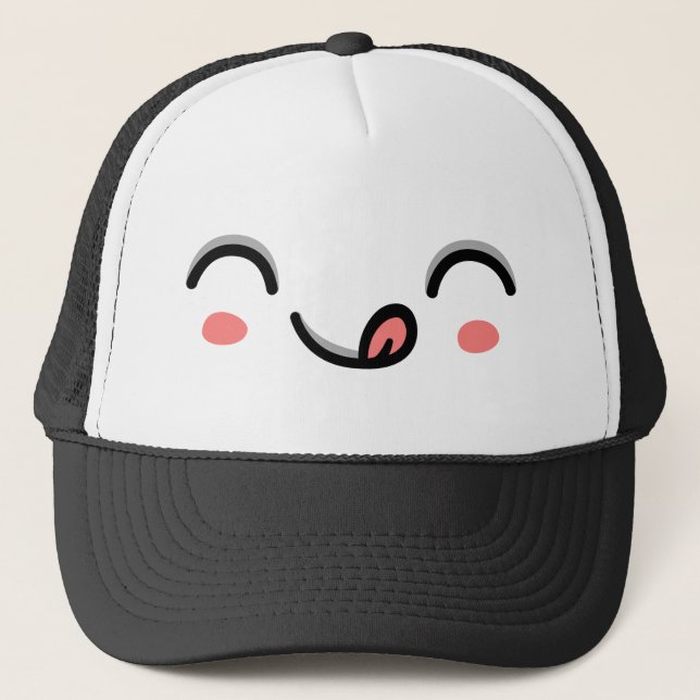 Yummy Face - Happy Jump Trucker Hat (Front)