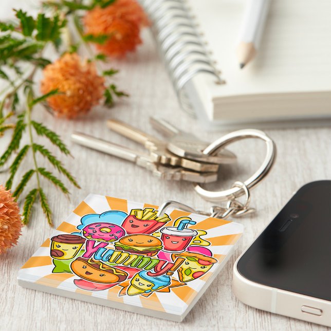 Yummy Fast Food Key Ring (Creator Uploaded)