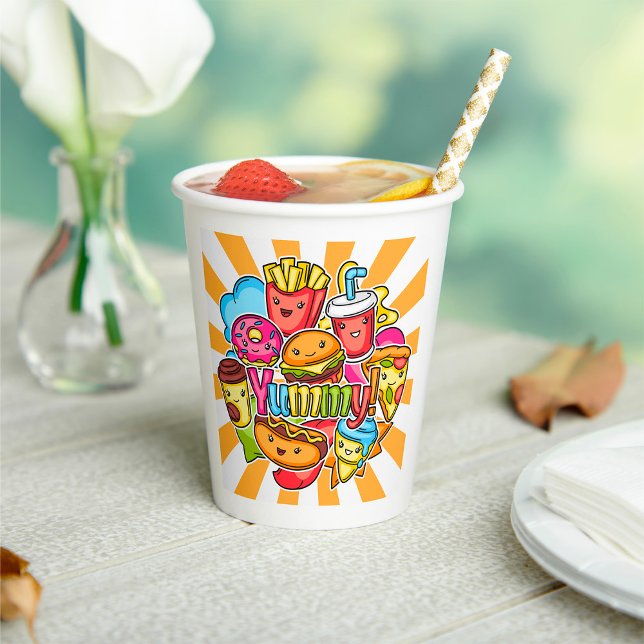 Yummy Fast Food Paper Cups (Creator Uploaded)