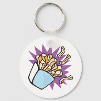 yummy french fries key ring
