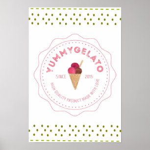 Yummy Gelato 20x16 Value Poster Paper (Matte)