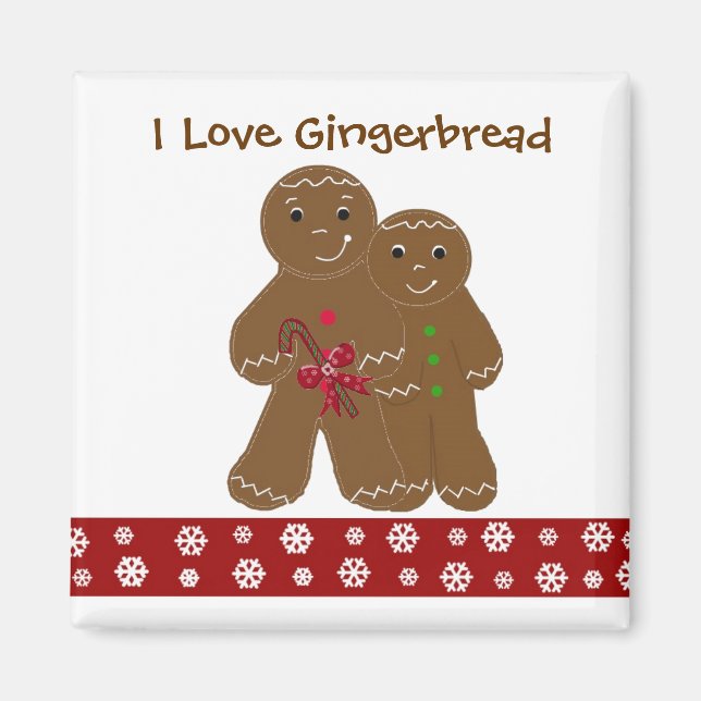 Yummy Gingerbread Men Magnet (Front)