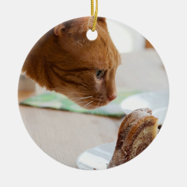 Yummy Guglhupf Ceramic Tree Decoration (Front)