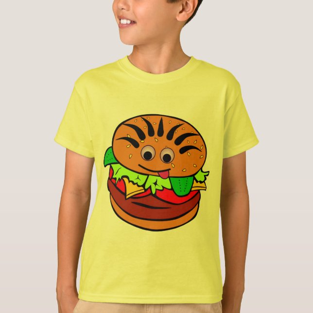 Yummy Hamburger T-Shirt (Front)