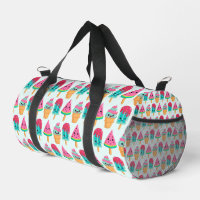 Yummy Ice Cream Trio Summer Vibe Pattern