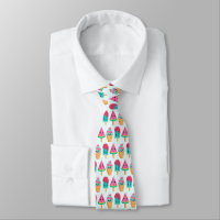Yummy Ice Cream Trio Summer Vibe Pattern