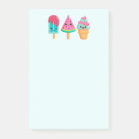 Yummy Ice Cream Trio Summer Vibe