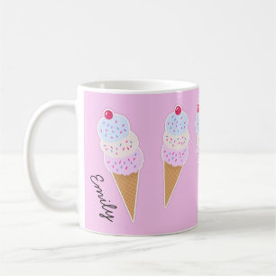 Yummy Icecream Cone Personalised Mug
