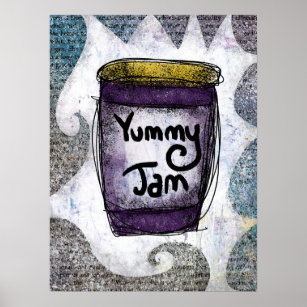 Yummy Jam Poster Wall Art