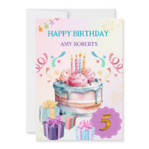 Yummy Kids Birthday Card
