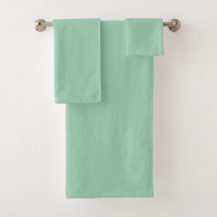 Yummy Mint Green Solid Colour Bath Towel Set